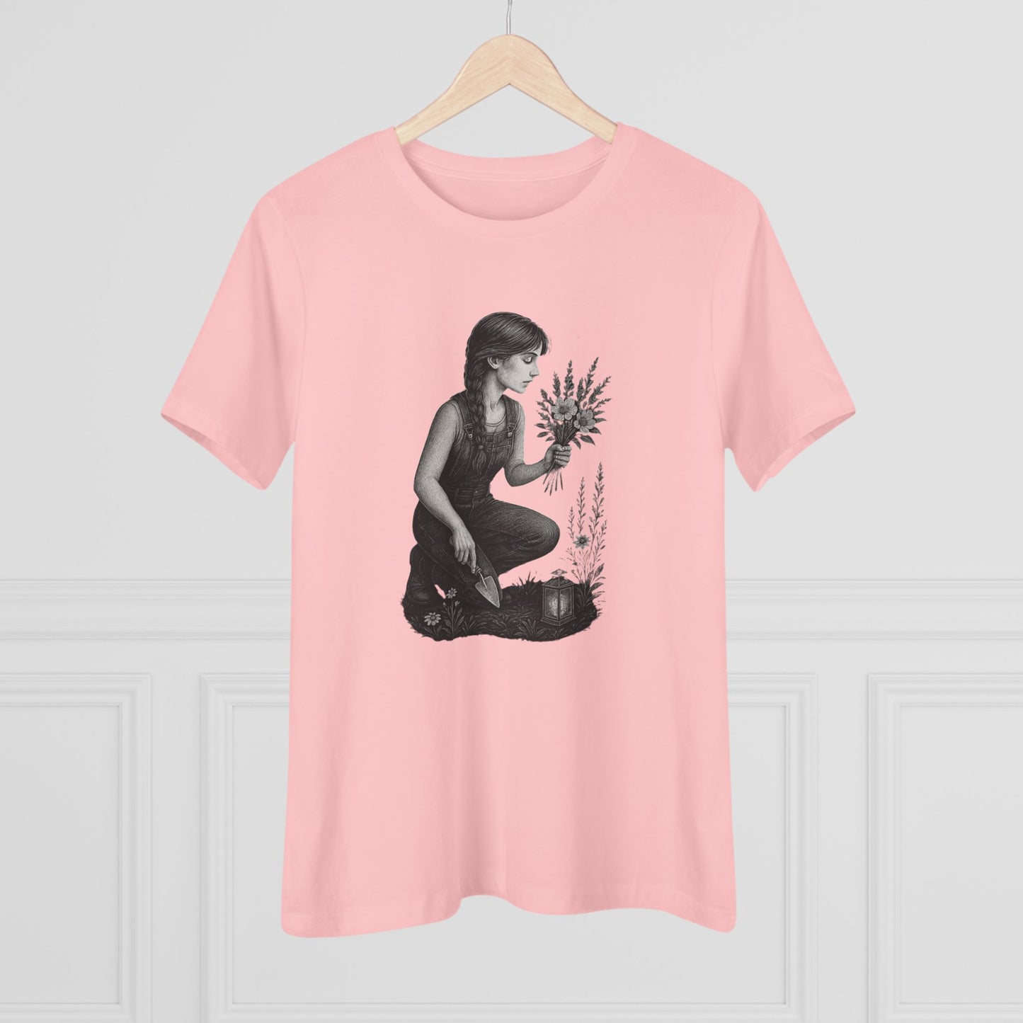 Garden Girl T-Shirt – Dusk Edition | Botanical Art Tee