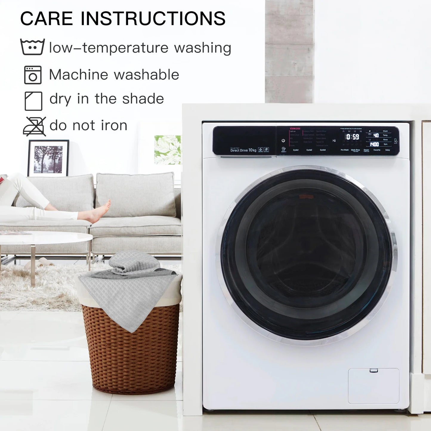 Kitchen Towels and Dish Cloths Value Set (6-Pack)