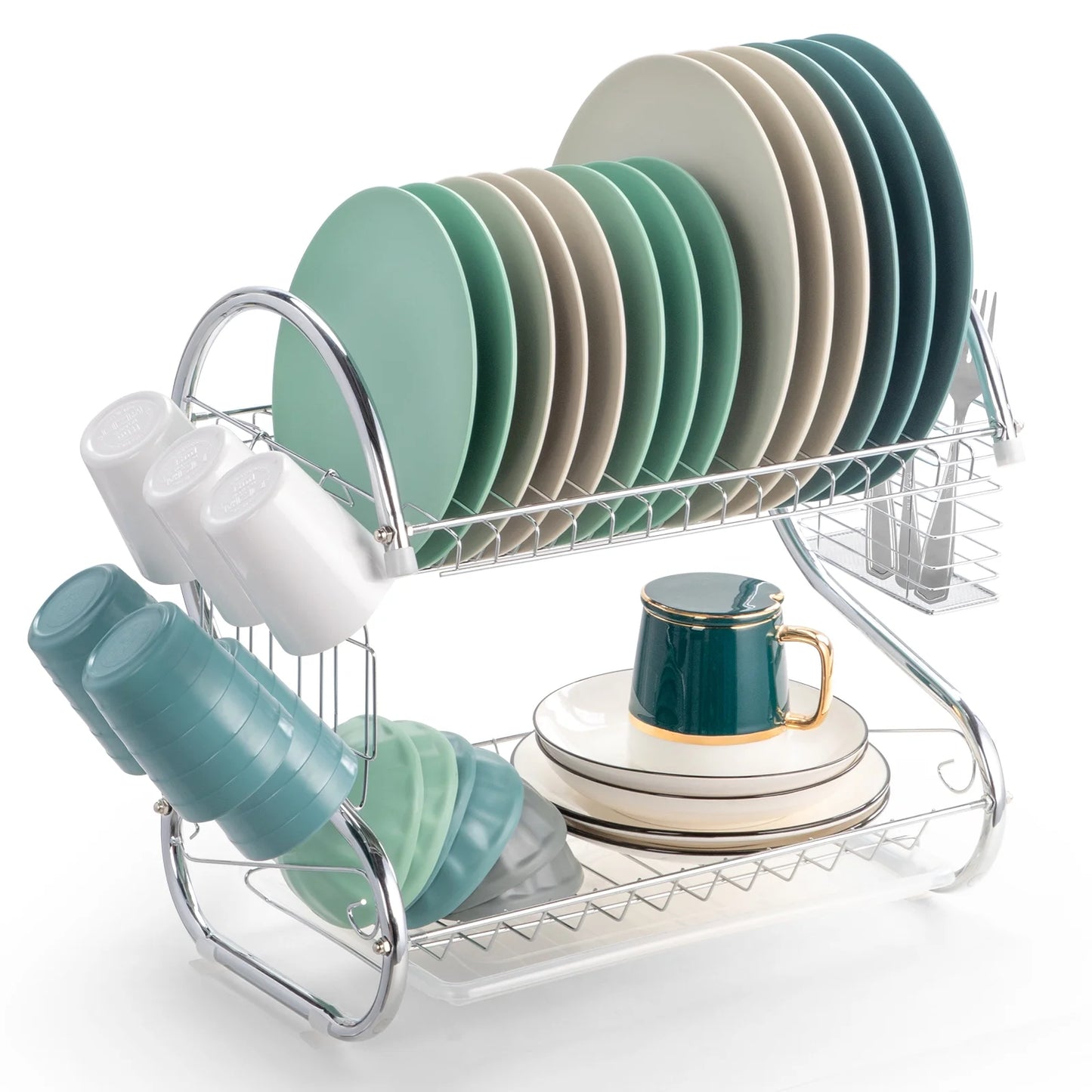 2-Tier Dish Rack Dish Drying Rack