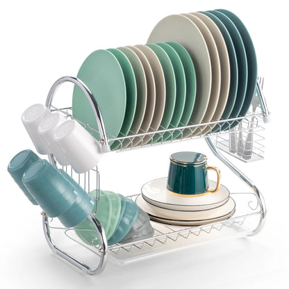 2-Tier Dish Rack Dish Drying Rack