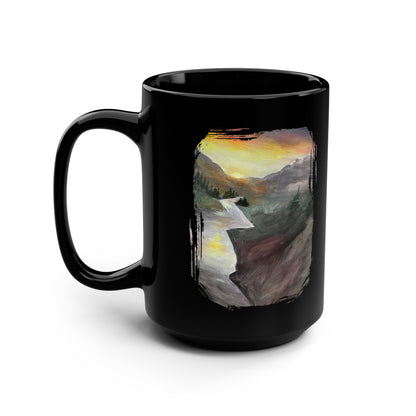 Scenic Mountain Mug,  Landscape Art Coffee Cup for Nature Lovers