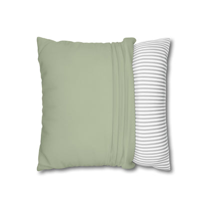 Pale Moss Pillow Cover | Solid Canvas Neutral, Spring 2026 Color Palette