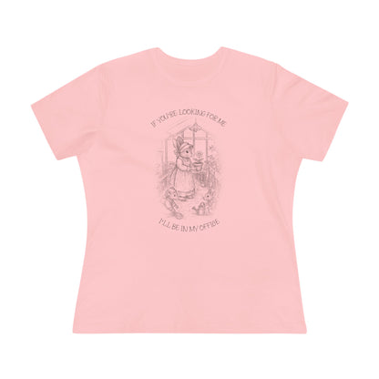 If You're Looking for Me, I'll Be in My Office" Greenhouse T-Shirt – Garden Lover Gift – Storybook Sketch Design