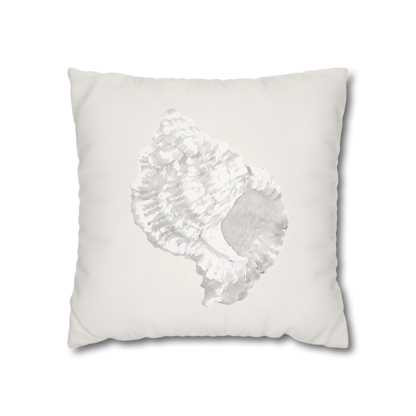 Murex Seashell Pillow Cover, Sculptural Coastal Decor