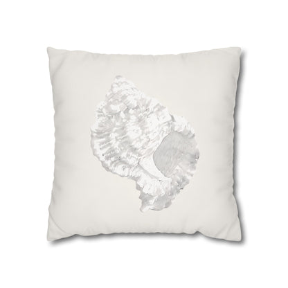 Murex Seashell Pillow Cover, Sculptural Coastal Decor