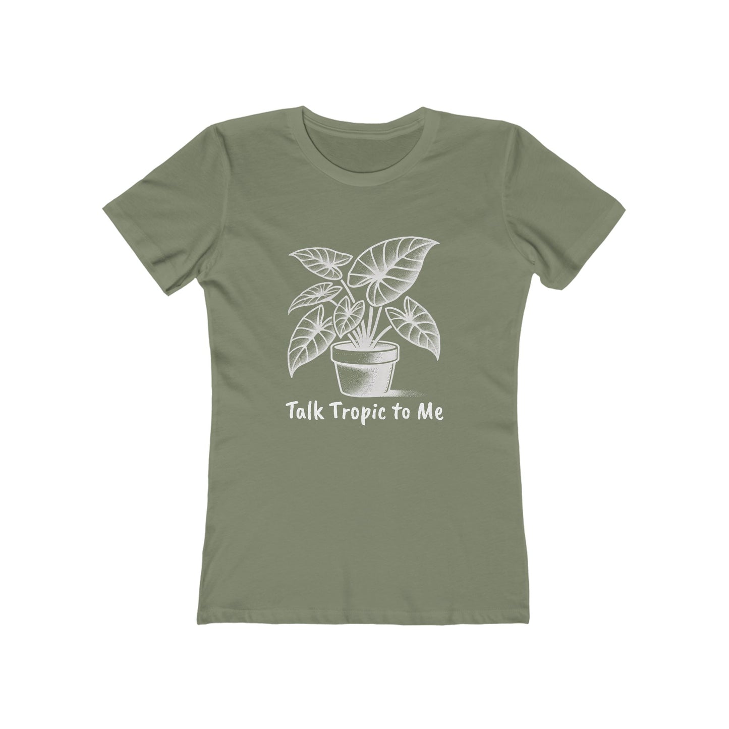BOYFRIEND TEE EDITION - Talk Tropic to Me - Minimalist Plant Lover T-Shirt