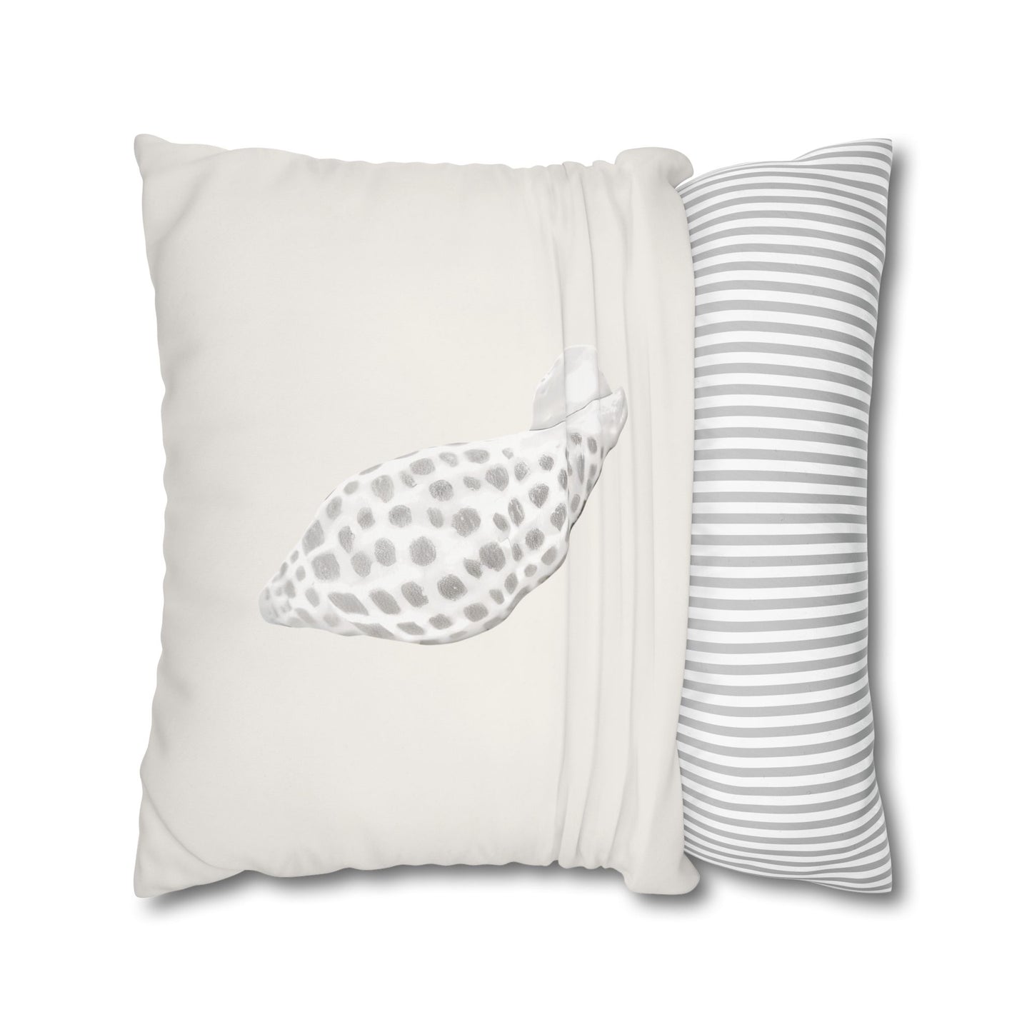 Junonia Seashell Pillow Cover, Neutral Coastal Decor