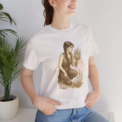Garden Girl T-Shirt – Vintage Botanical Illustration Tee - First Edition