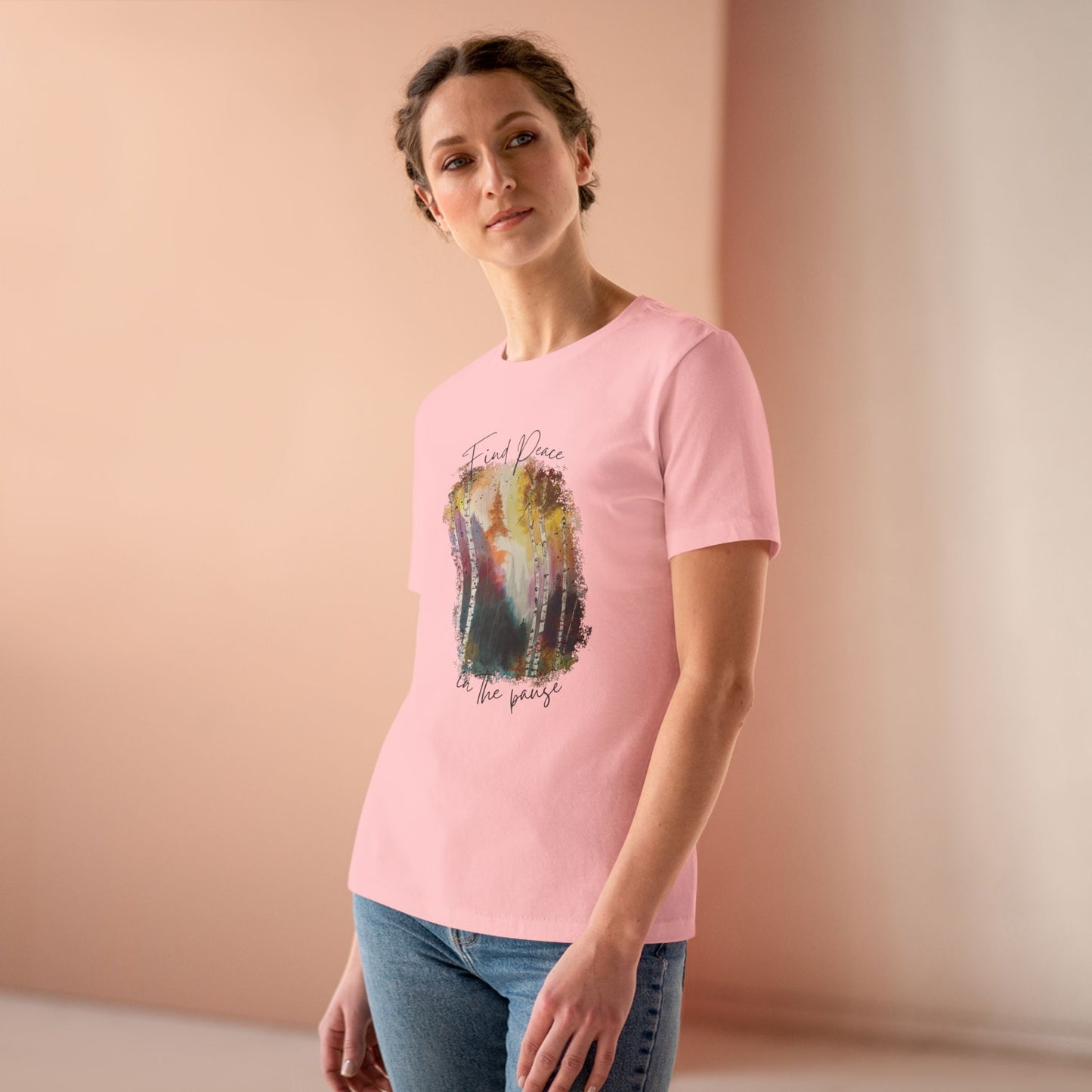 Find Peace in the Pause Tee – Women’s Relaxed Fit Bella Canvas