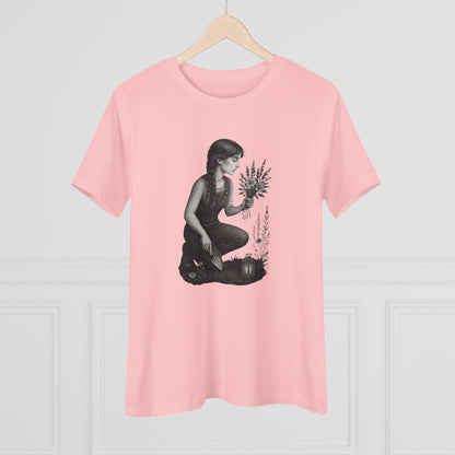 Garden Girl T-Shirt – Dusk Edition | Botanical Art Tee