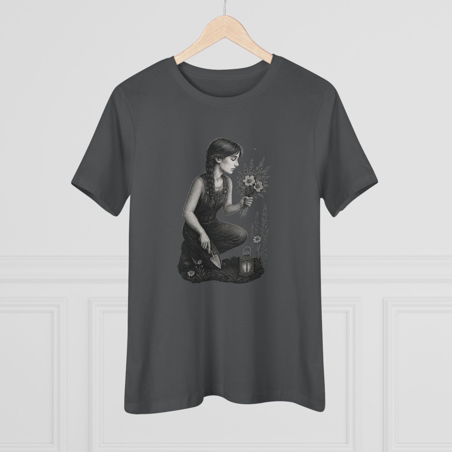 Garden Girl T-Shirt – Dusk Edition | Botanical Art Tee