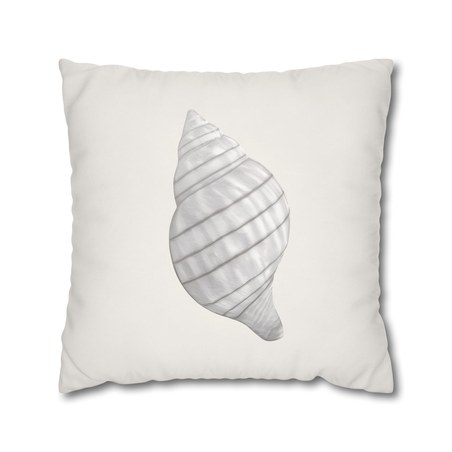 Tulip Seashell Pillow Cover, Neutral Coastal Decor