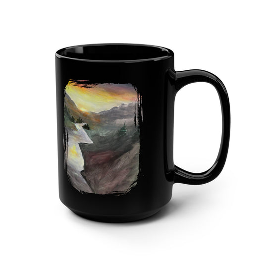 Scenic Mountain Mug,  Landscape Art Coffee Cup for Nature Lovers