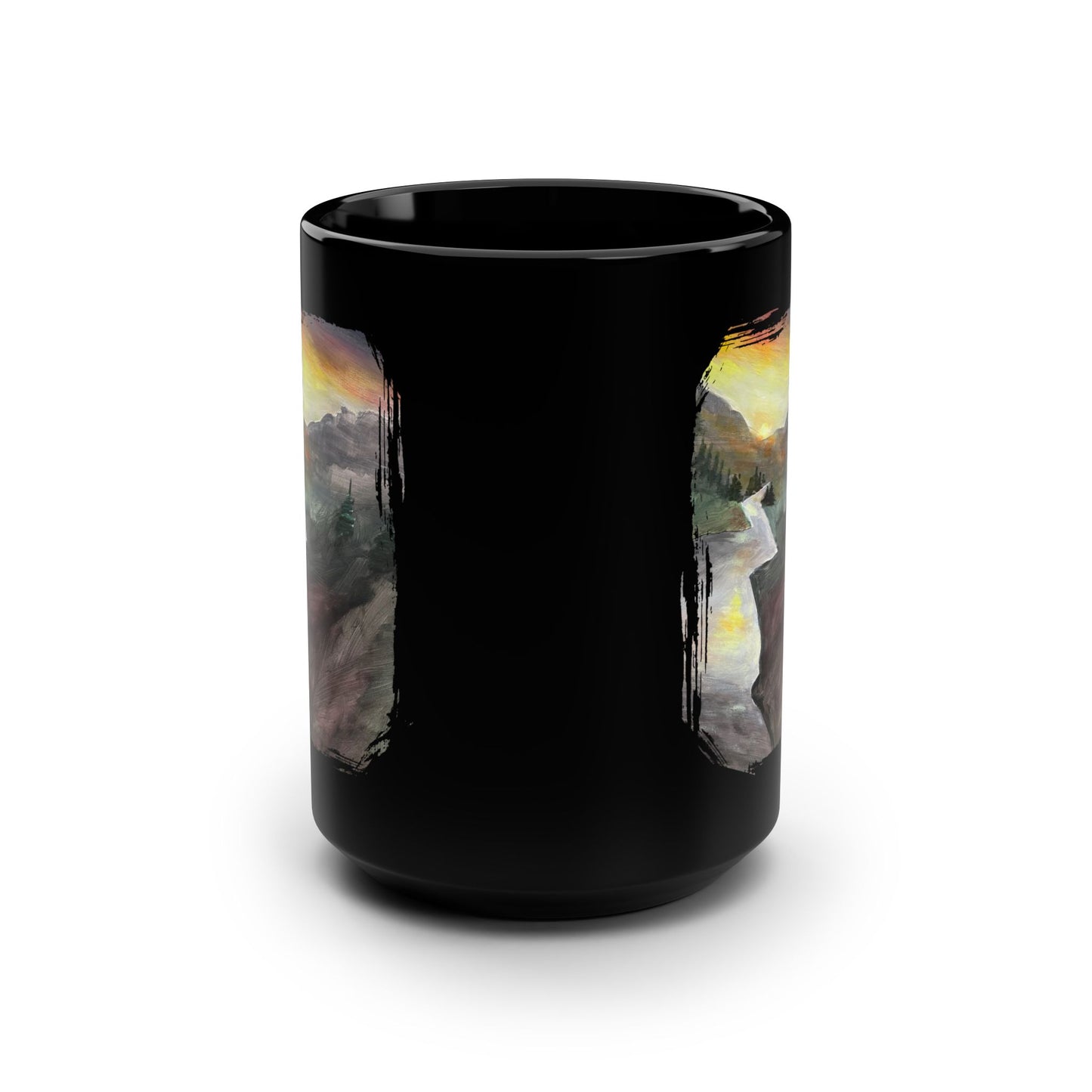 Scenic Mountain Mug,  Landscape Art Coffee Cup for Nature Lovers