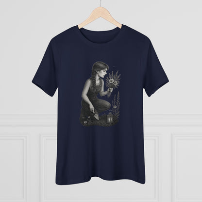 Garden Girl T-Shirt – Dusk Edition | Botanical Art Tee