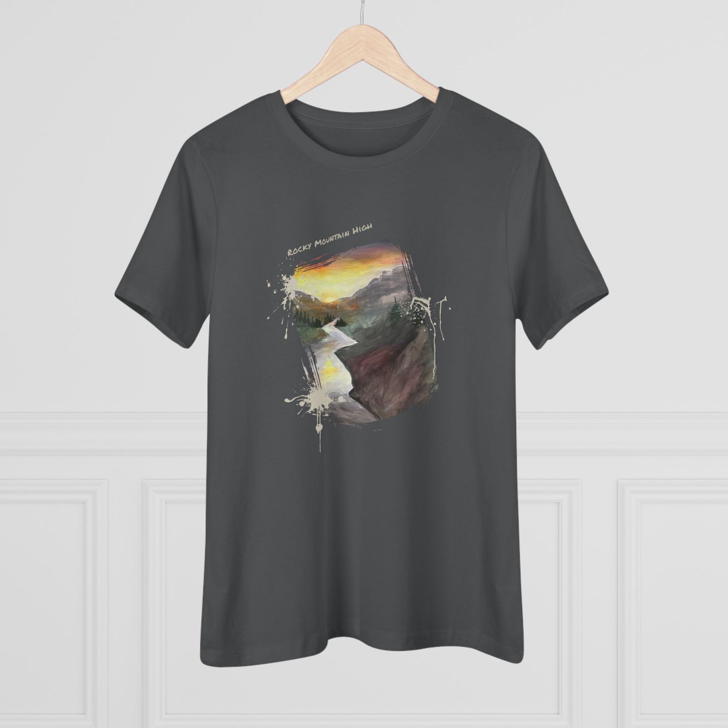 Rocky Mountain High T-Shirt – Hand-Painted Landscape Tee