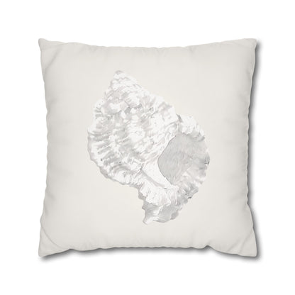 Murex Seashell Pillow Cover, Sculptural Coastal Decor
