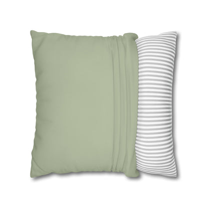 Pale Moss Pillow Cover | Solid Canvas Neutral, Spring 2026 Color Palette