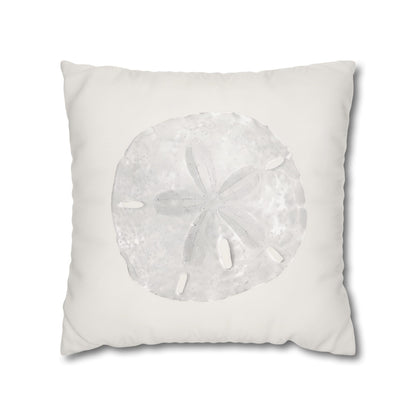 Sand Dollar Pillow Cover, Neutral Coastal Shell Cushion Cover
