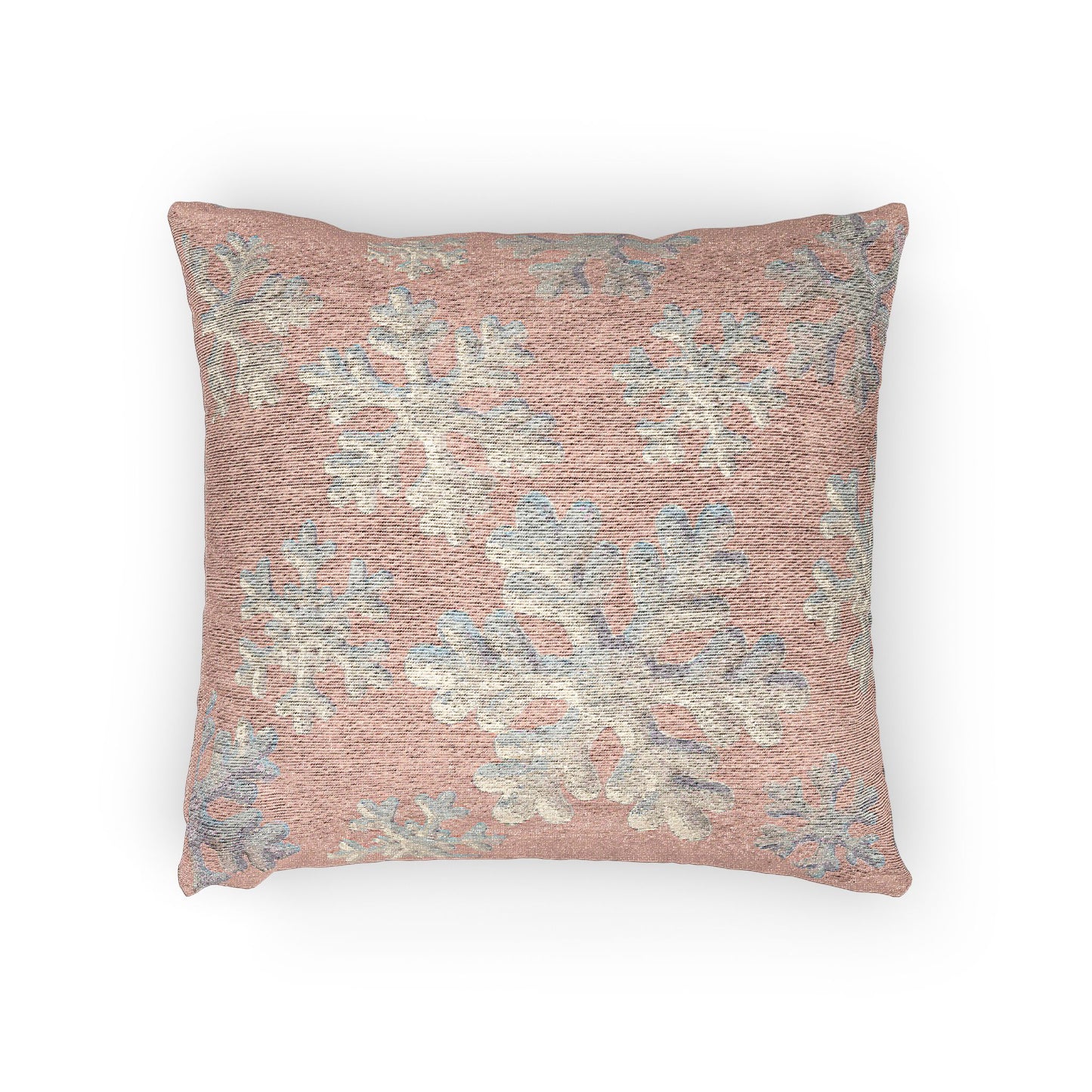 Blush Snowflake Pillow | Cozy Winter Throw Pillow for Christmas Decor
