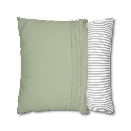 Pale Moss Pillow Cover | Solid Canvas Neutral, Spring 2026 Color Palette