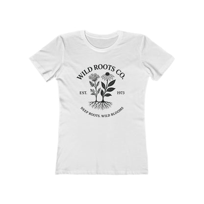 Wild Roots Co. Graphic T-Shirt – Botanical Garden Shirt for Nature Lovers | Deep Roots Wild Blooms | Vintage Plant Tee