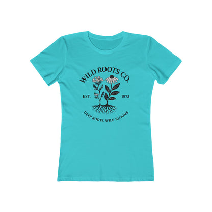 Wild Roots Co. Graphic T-Shirt – Botanical Garden Shirt for Nature Lovers | Deep Roots Wild Blooms | Vintage Plant Tee