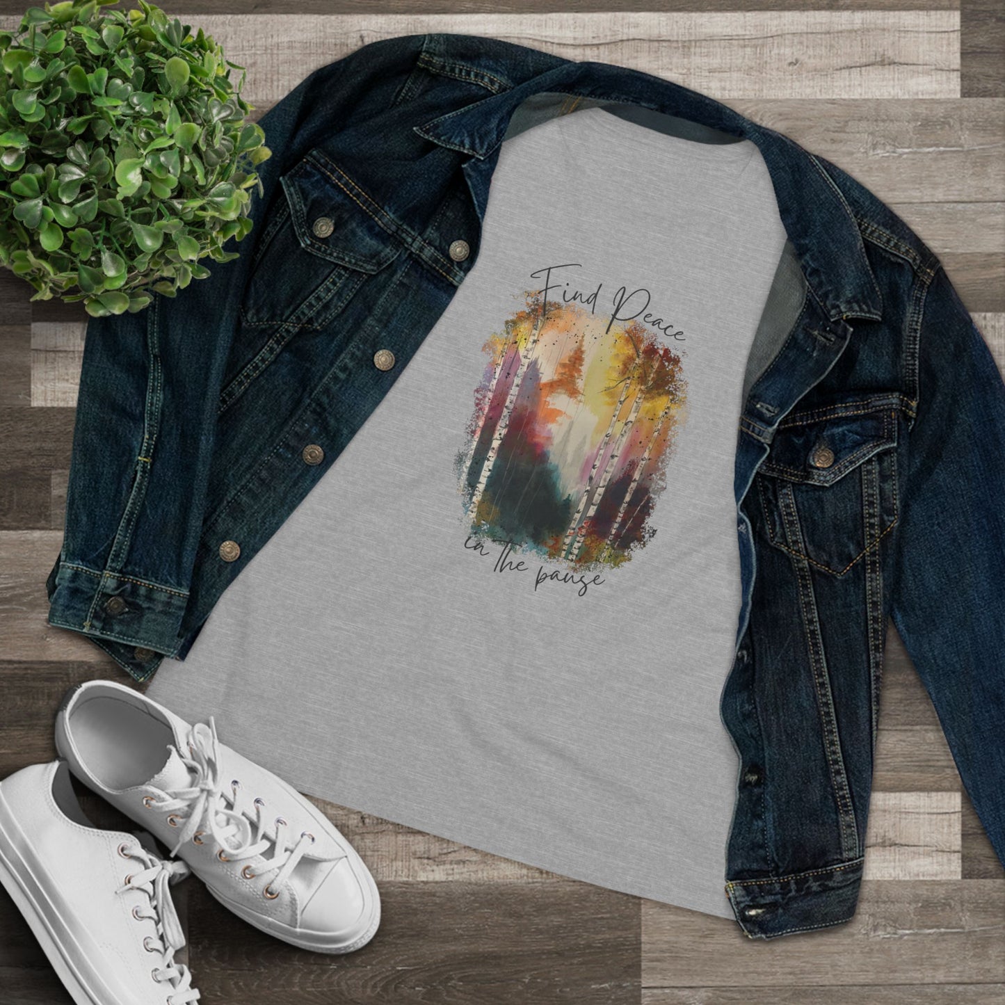 Find Peace in the Pause Tee – Women’s Relaxed Fit Bella Canvas
