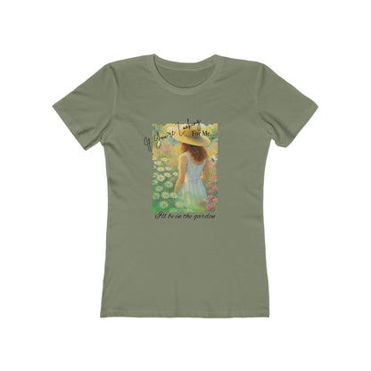 Vintage Garden T-Shirt – “If You’re Looking for Me, I’ll Be in the Garden” | Floral Watercolor Art Tee