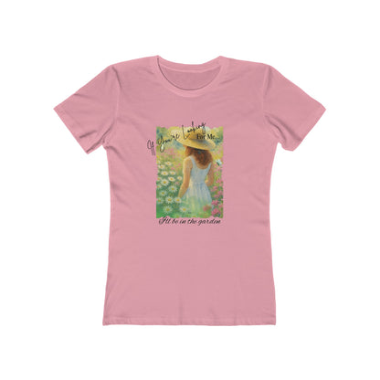 Vintage Garden T-Shirt – “If You’re Looking for Me, I’ll Be in the Garden” | Floral Watercolor Art Tee