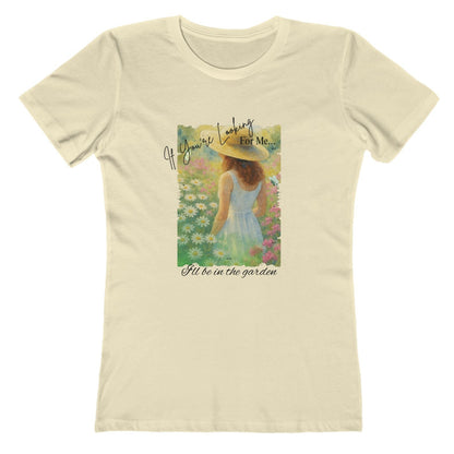 Vintage Garden T-Shirt – “If You’re Looking for Me, I’ll Be in the Garden” | Floral Watercolor Art Tee