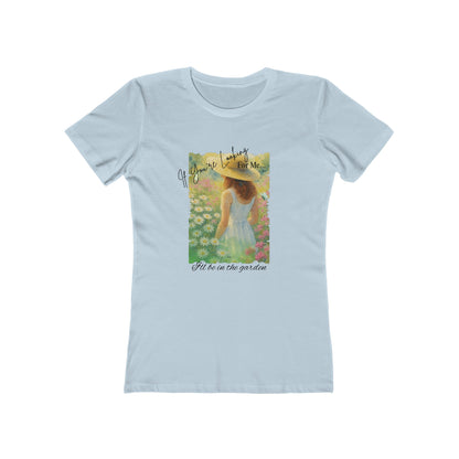 Vintage Garden T-Shirt – “If You’re Looking for Me, I’ll Be in the Garden” | Floral Watercolor Art Tee