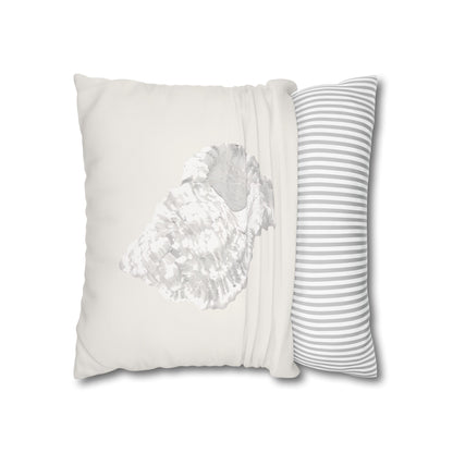 Murex Seashell Pillow Cover, Sculptural Coastal Decor