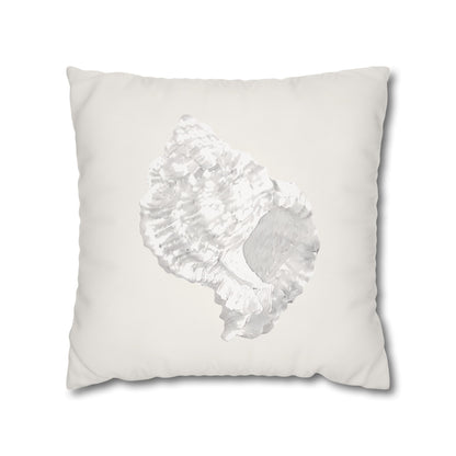 Murex Seashell Pillow Cover, Sculptural Coastal Decor