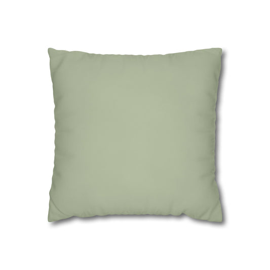 Pale Moss Pillow Cover | Solid Canvas Neutral, Spring 2026 Color Palette