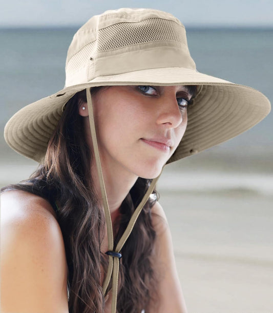 Fishing Hat UPF 50+ Wide Brim Sun Hat for Women Mens Sun Hat with UV Protection, Safari Hats and Hiking Hats for Men