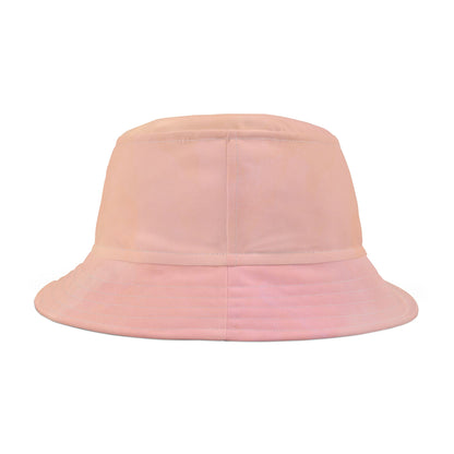 Sunflower Watercolor Printed Bucket Hat | Peach Garden Hat for Women
