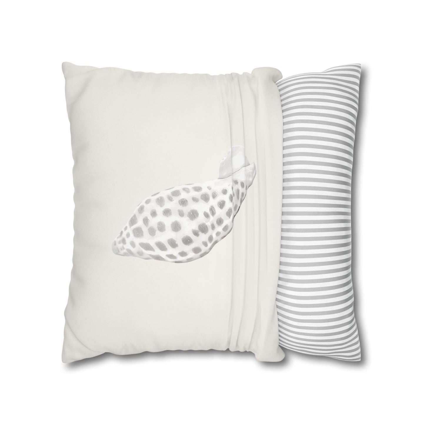 Junonia Seashell Pillow Cover, Neutral Coastal Decor