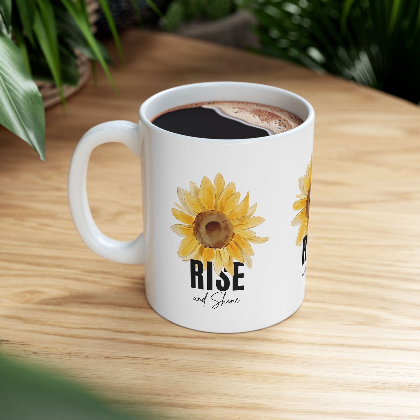 Rise and Shine Sunflower Mug