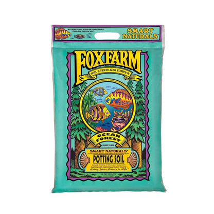 FoxFarm Ocean Forest Indoor Outdoor Garden Plant Potting Soil Mix, 12 Quart Bag