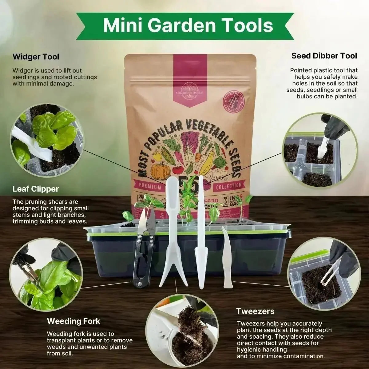 55 Vegetable Seeds Variety Pack - Non-Gmo Heirloom Seeds for Planting Vegetables and Fruits