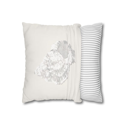 Murex Seashell Pillow Cover, Sculptural Coastal Decor