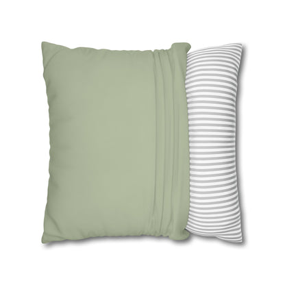 Pale Moss Pillow Cover | Solid Canvas Neutral, Spring 2026 Color Palette