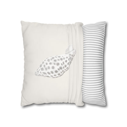 Junonia Seashell Pillow Cover, Neutral Coastal Decor