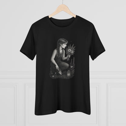 Garden Girl T-Shirt – Dusk Edition | Botanical Art Tee