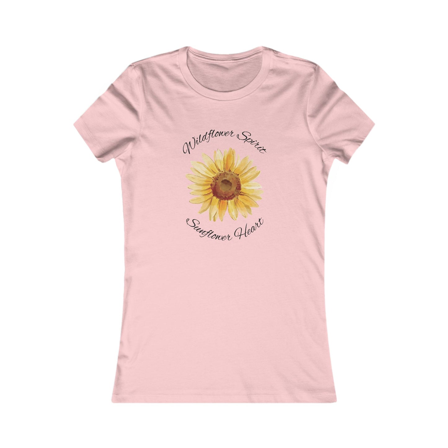 WOMEN'S FAVORITE - Wildflower Spirit, Sunflower Heart T-Shirt – Boho Floral Tee for Nature Lovers