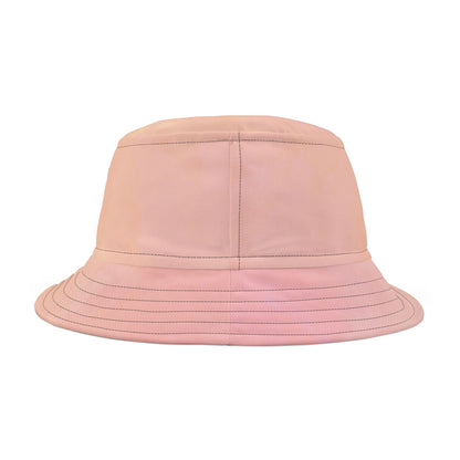 Sunflower Watercolor Printed Bucket Hat | Peach Garden Hat for Women