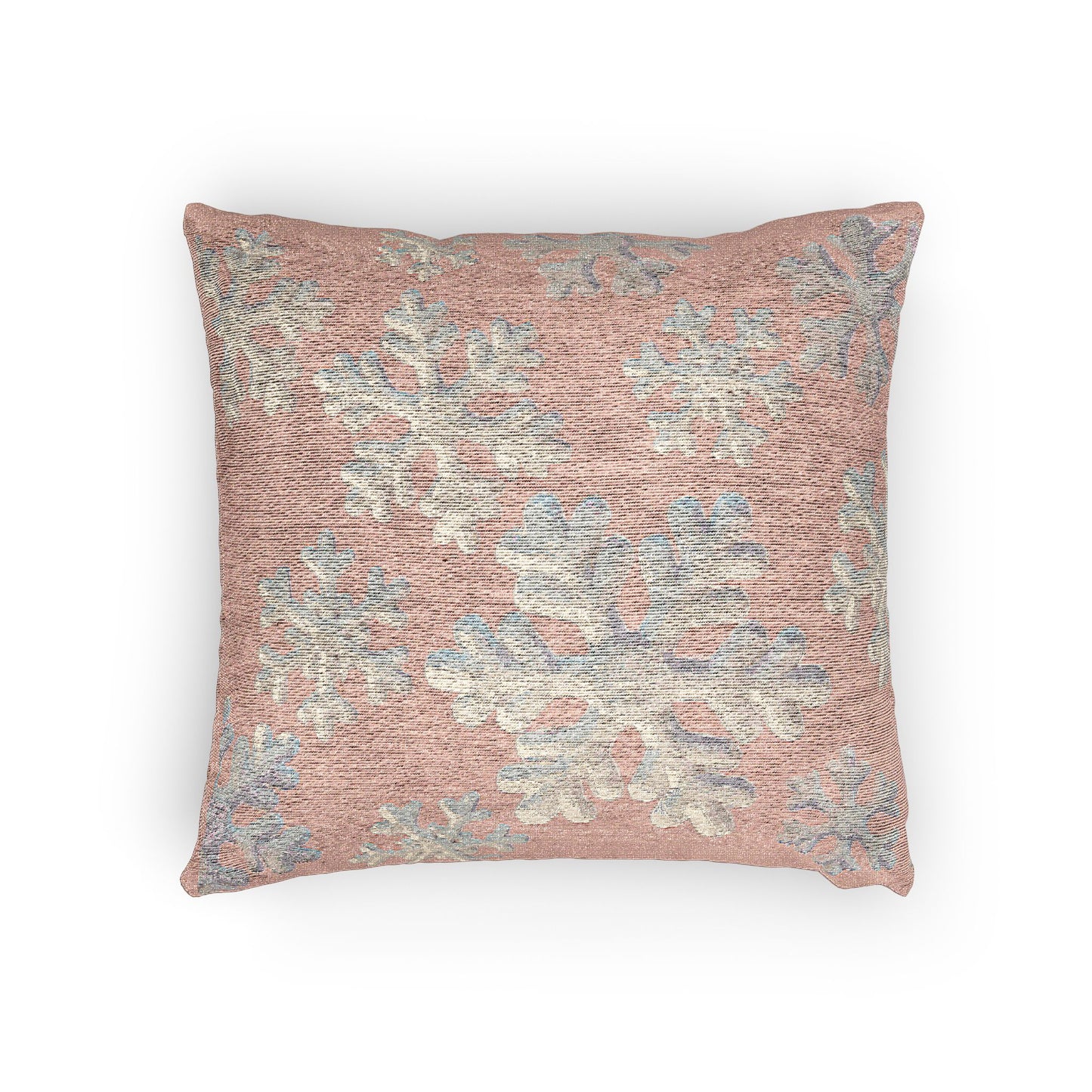 Blush Snowflake Pillow | Cozy Winter Throw Pillow for Christmas Decor