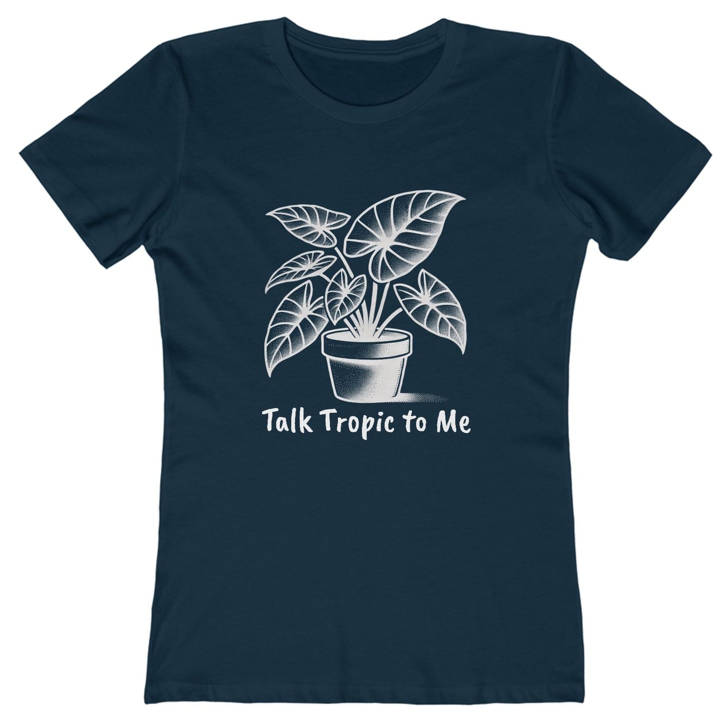 BOYFRIEND TEE EDITION - Talk Tropic to Me - Minimalist Plant Lover T-Shirt