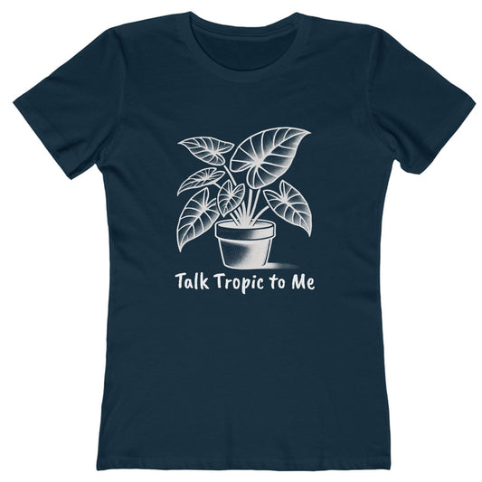 BOYFRIEND TEE EDITION - Talk Tropic to Me - Minimalist Plant Lover T-Shirt